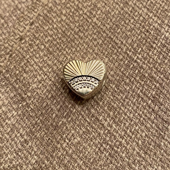 Pandora Fan of Love Silver Charm - Picture 4 of 5